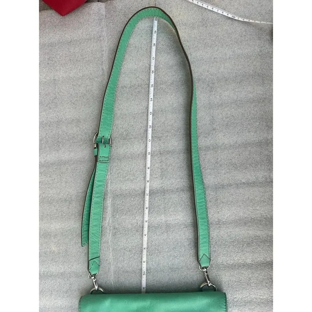 Fossil Turquoise / Mint Green Leather Crossbody Bag